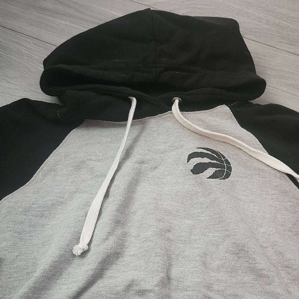 Black and Gray Hoodie with Logo